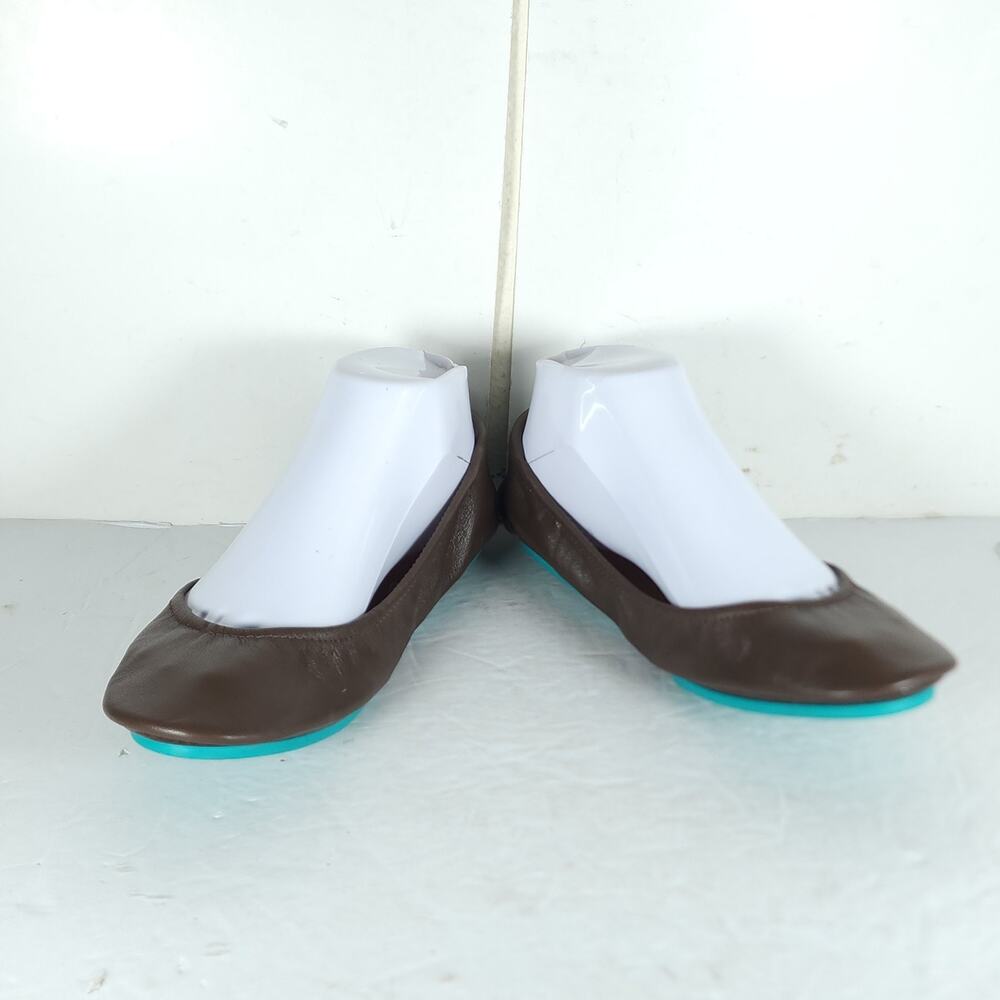Tieks by Gavrieli Women’s US8 Chocolate Brown Leather Slipon Flat Ballet Shoes - Picture 6 of 14